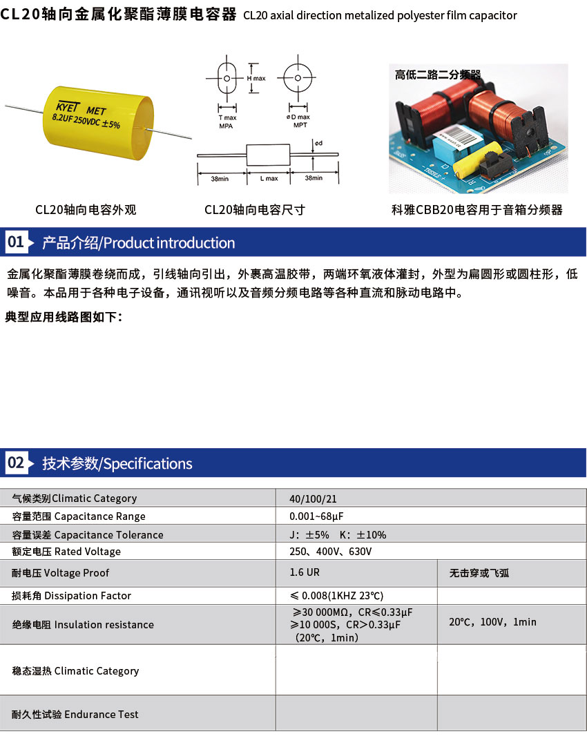 cl20電容器介紹 cl20電容器介紹